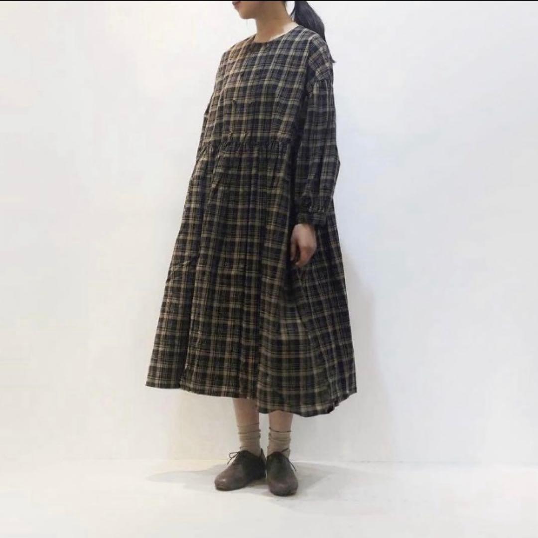tandey オオカミとフクロウ　オオカミとハリネズミのエクリュ　ワンピース