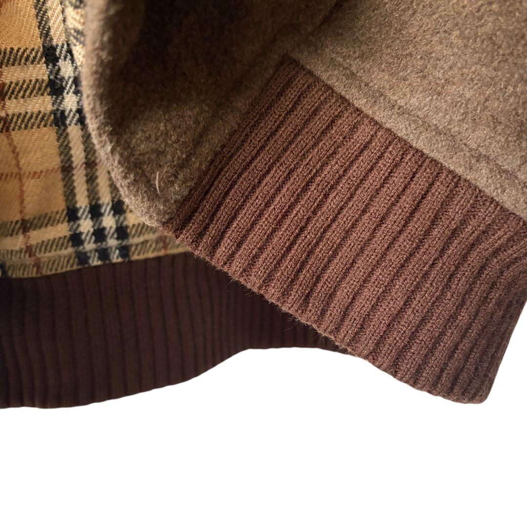 Burberry バーバリー スイングトップ 裏ノバチェック ブラウン 41