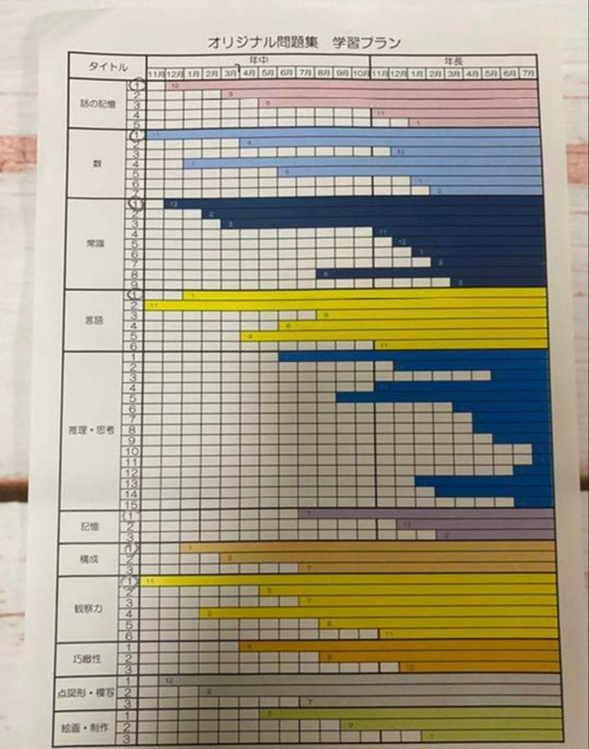 伸芽会　新版オリジナル問題集 小学校入試シリーズ 13冊セット　年中内容対応