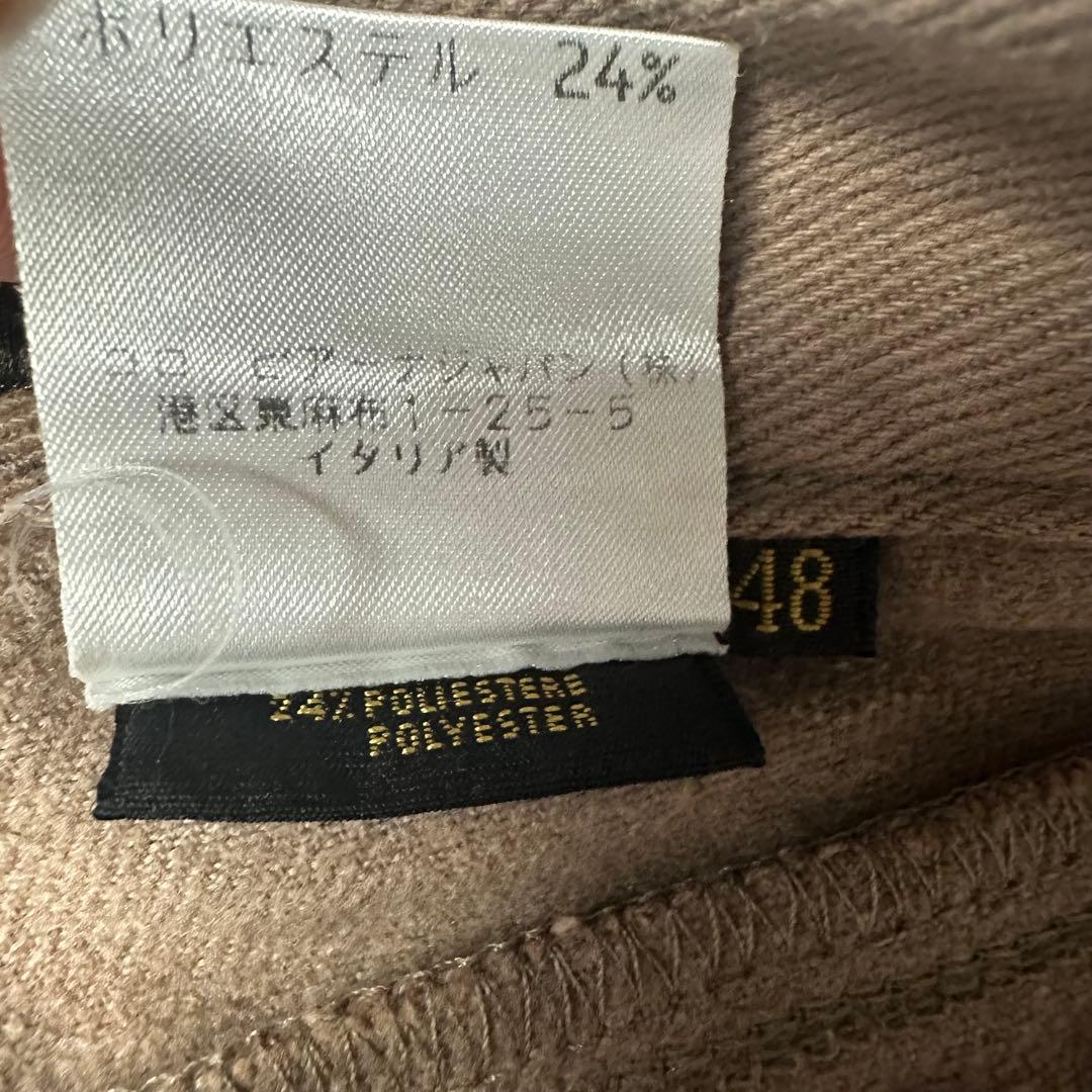 極美品 Loro Piana ブラウン コットンパンツ 48 L イタリア製