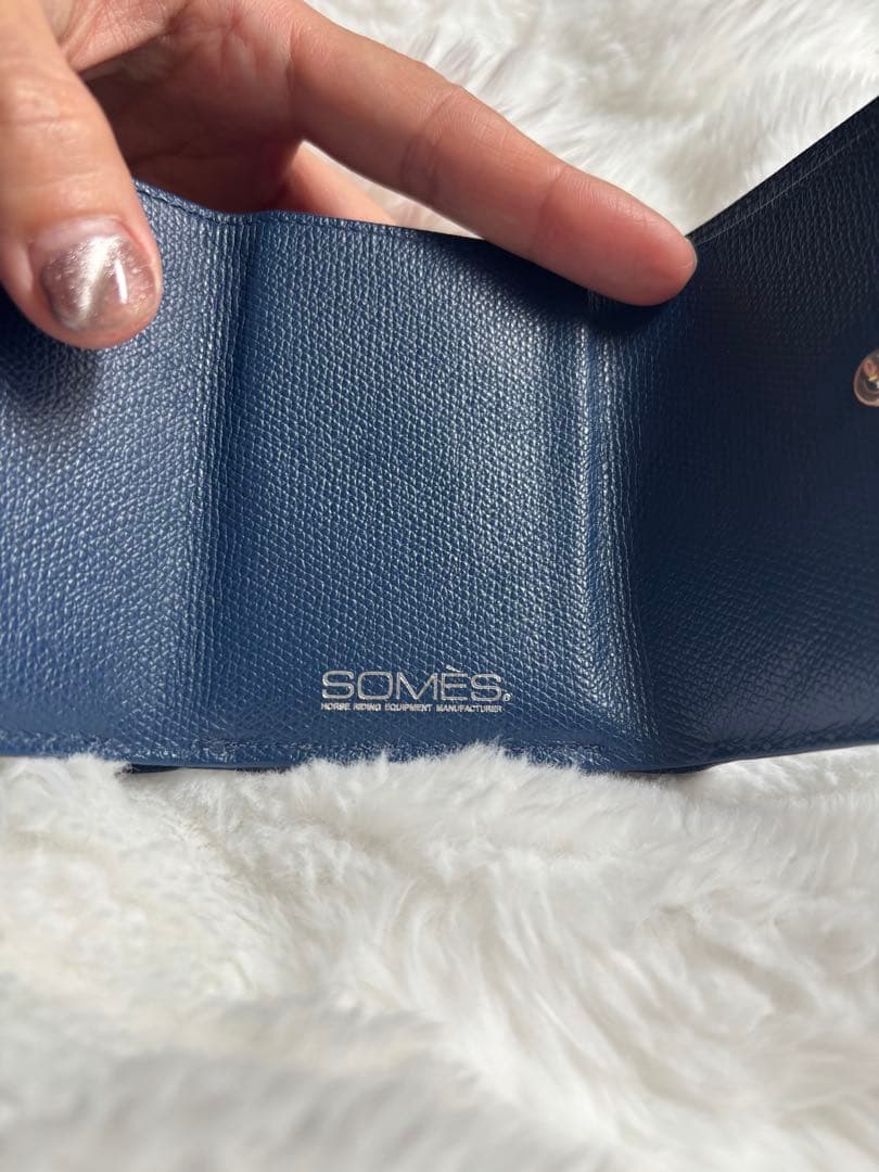 美品 SOMES SADDLE ソメスサドル ピルエット 三つ折り財布 レザー
