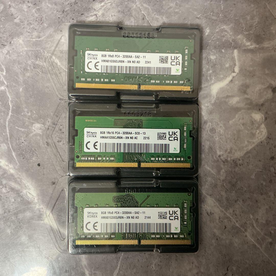 SK hynix DDR4 ノート用メモリ 6枚セット PC4 SODIMM