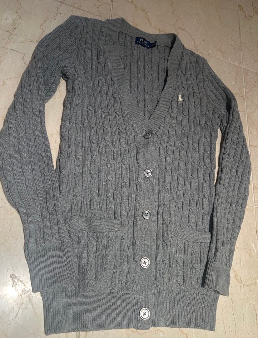 ラルフローレンPOLO RALPH LAUREN ロングカーディガンケーブル現行