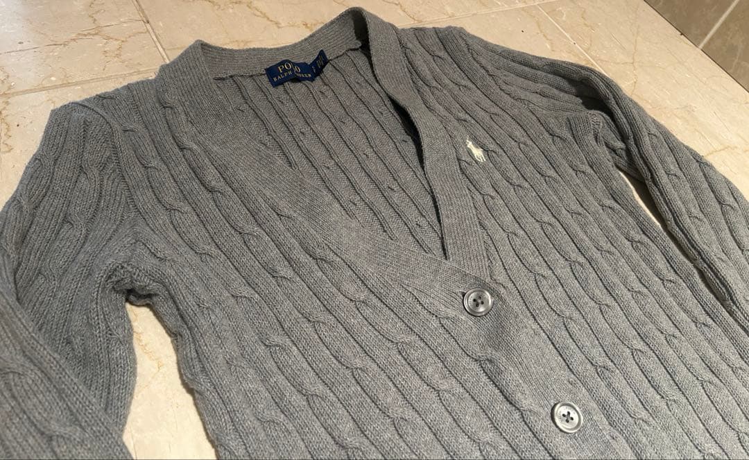 ラルフローレンPOLO RALPH LAUREN ロングカーディガンケーブル現行