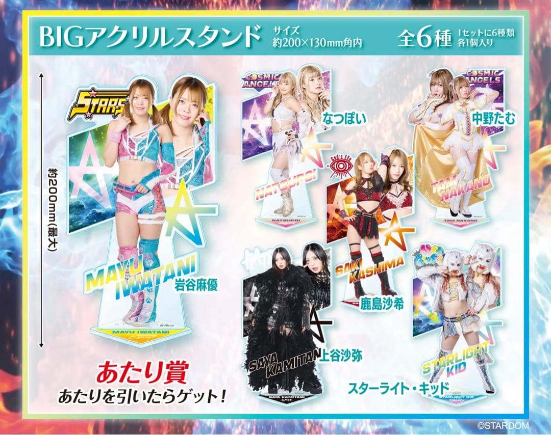 鹿島沙希　STARDOMくじ BIGアクリルスタンド 当たり セット