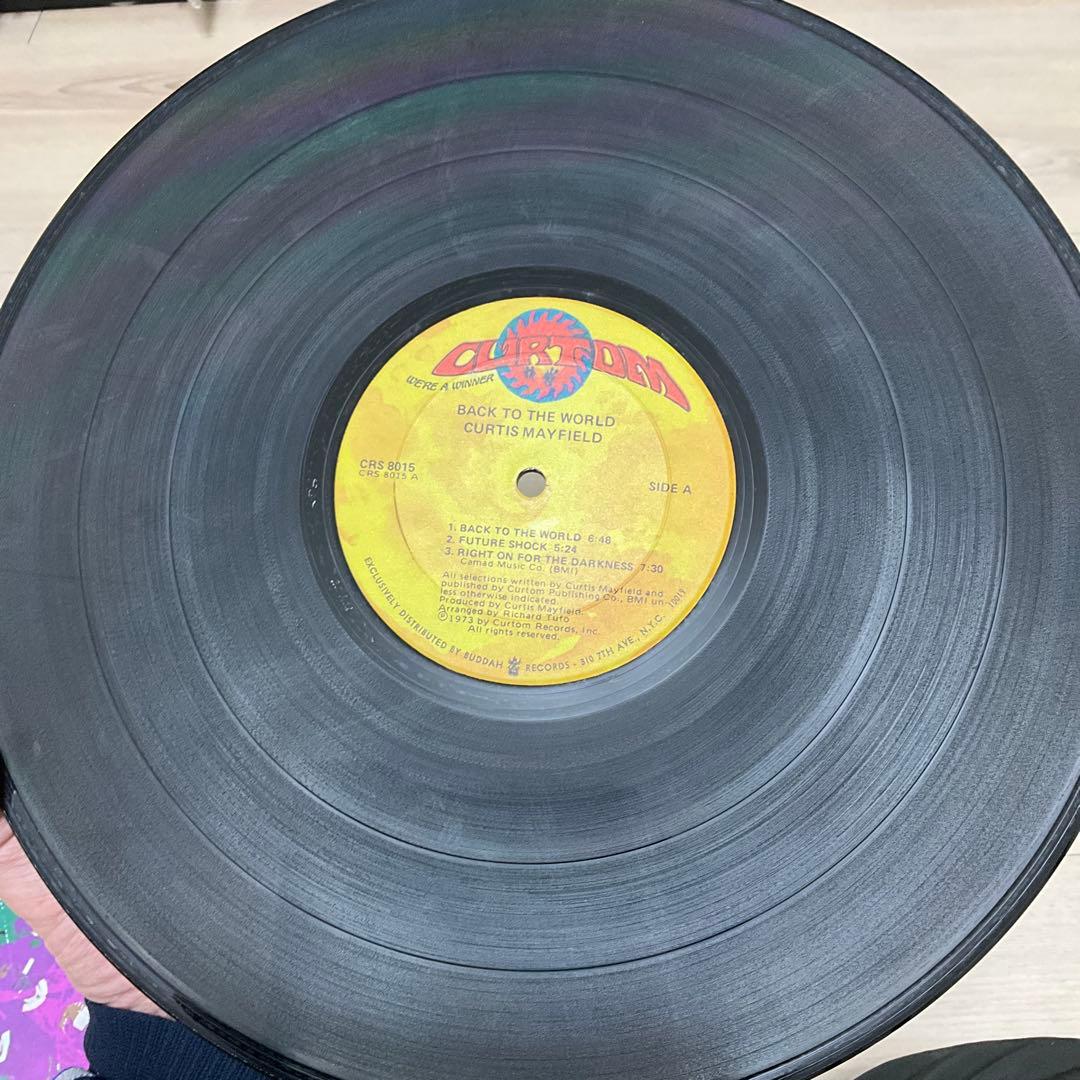 カーティスメイフィールド Back to the World 米盤レコード