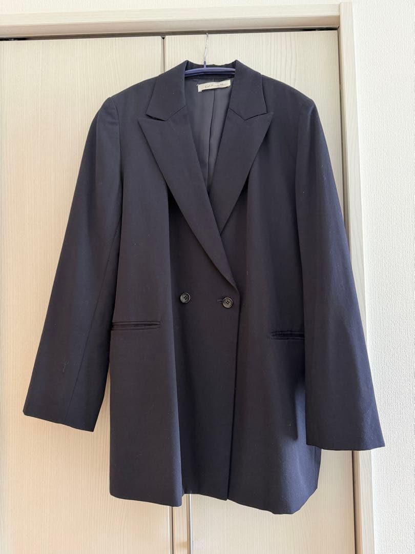 col pierrot slim wool jacket ネイビー