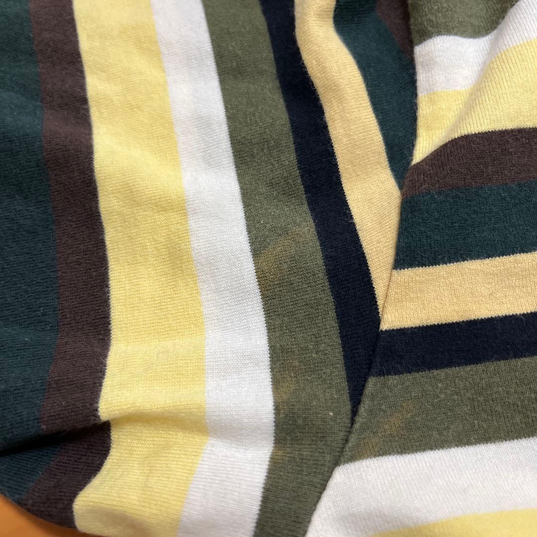 アベイシングエイプ　 bape kaws コラボ　Tシャツ　ボーダー　M