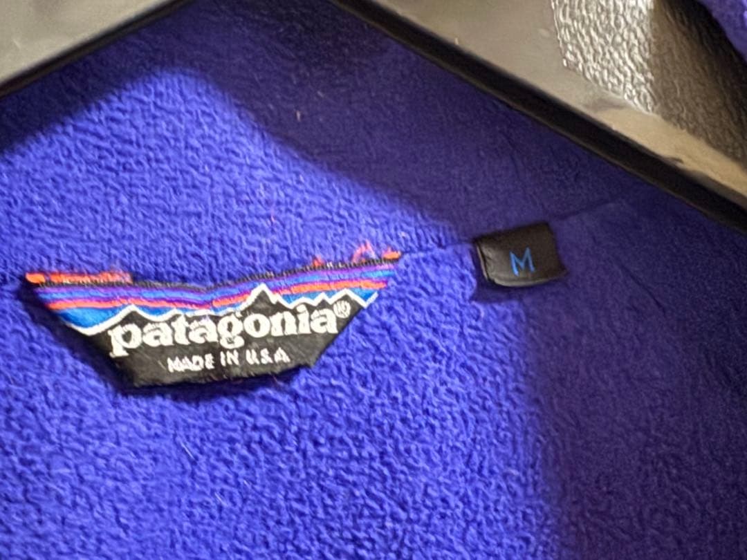 よ*こ様 80s USA製 Patagonia シェルドシンチラ ブラック M