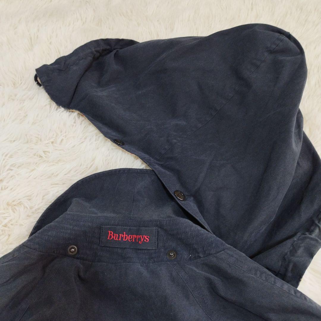 18471✨️BURBERRYS ノバチェック フード着脱 ブルゾン コート 紺
