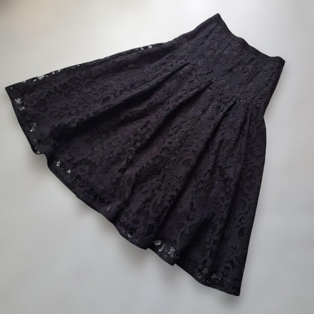 美品●アドーアADOREフラワーラッセルレーススカート61600円ルフィルhlm