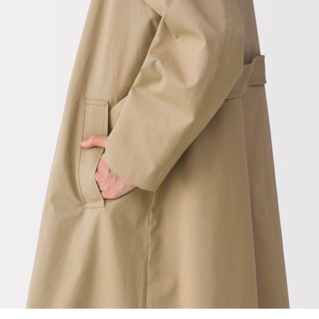 無印良品　MUJI Labo 高密度コットンシングルブレストコート M ベージュ