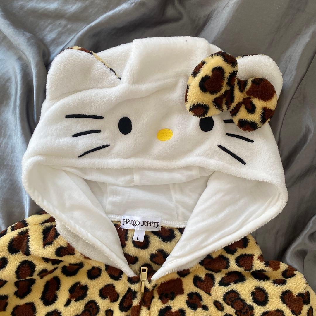 HELLO KITTY ヒョウ柄パジャマ Lサイズ