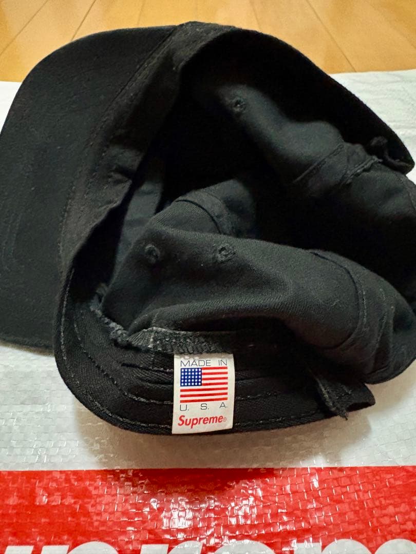 シュプリーム Supreme wash Twill Camp Cap Black