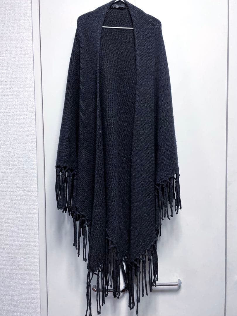 Maxmara weekend ショール　ニット　フリンジ