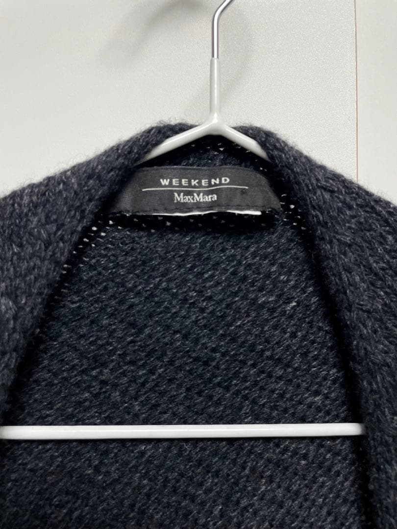 Maxmara weekend ショール　ニット　フリンジ