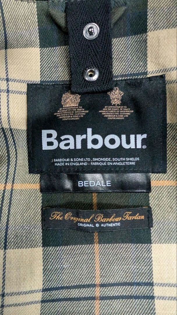 【美品】Barbour Bedale MWX0018 サイズ42