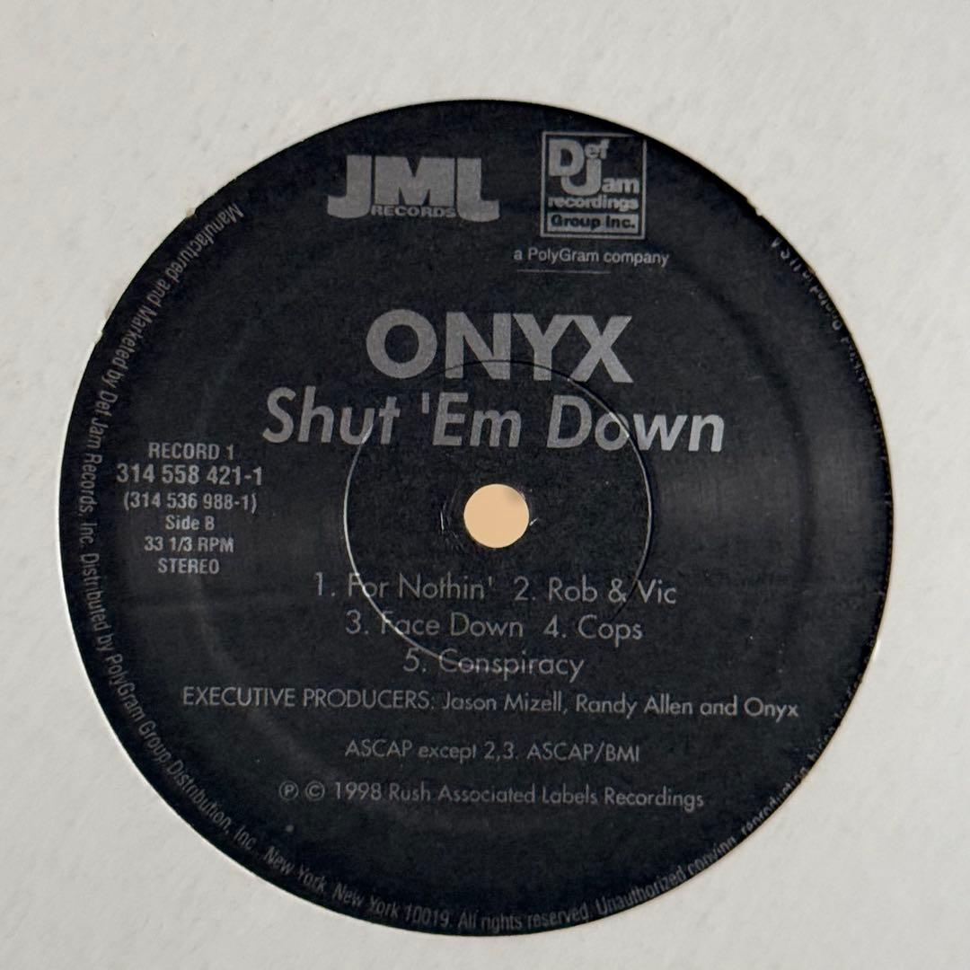ONYX Shut 'Em Down 2枚組　LPレコード