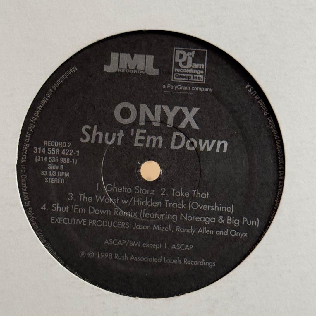 ONYX Shut 'Em Down 2枚組　LPレコード