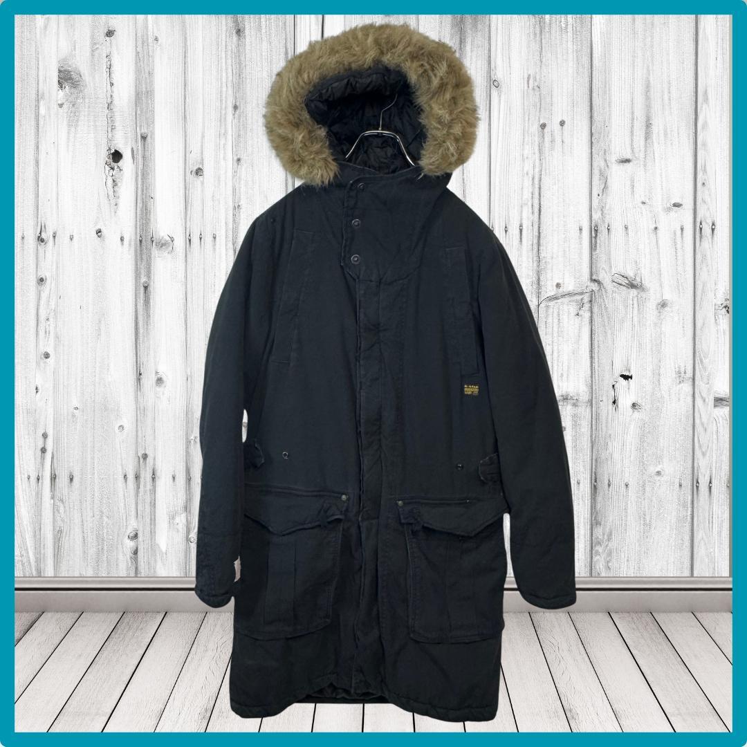 ⭐️お洒落マットブラック⭐️ G-STAR RAW モッズコート 機能性抜群 M