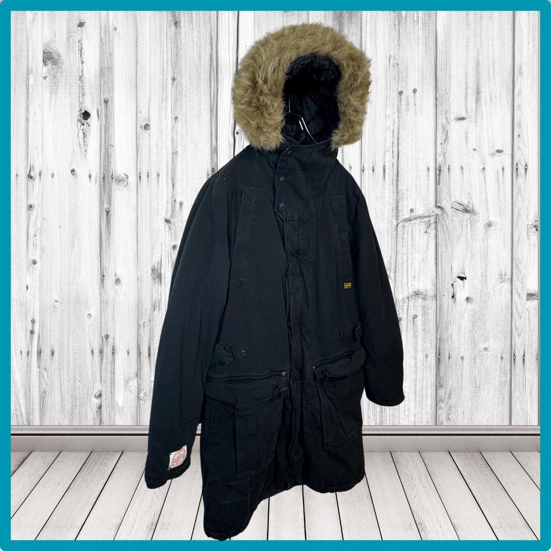 ⭐️お洒落マットブラック⭐️ G-STAR RAW モッズコート 機能性抜群 M