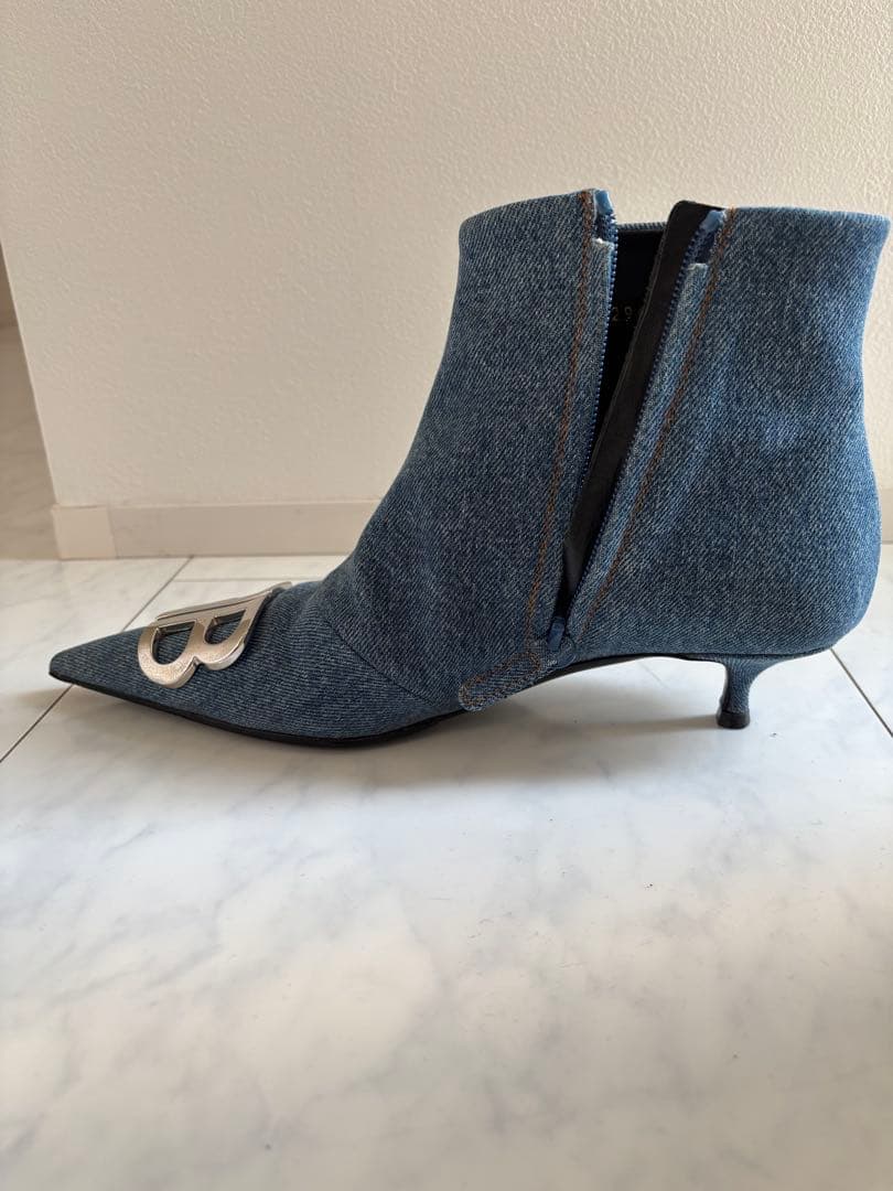 BALENCIAGAバレンシアガデニムブーティ37.5