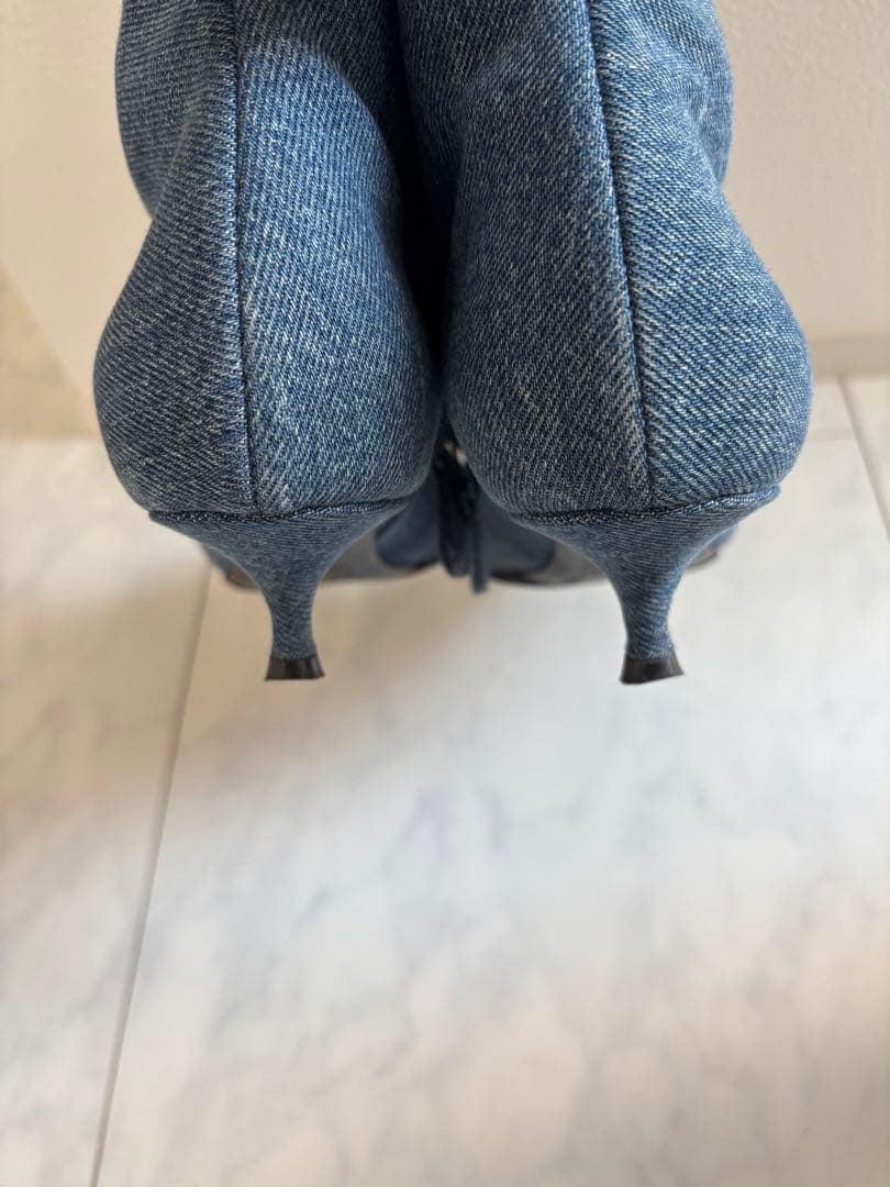 BALENCIAGAバレンシアガデニムブーティ37.5