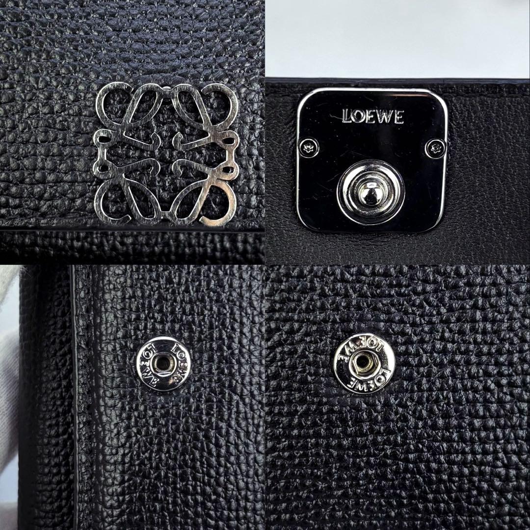 ⭐️極美品⭐️LOEWEアナグラム トライフォールド ウォレット三つ折り財布