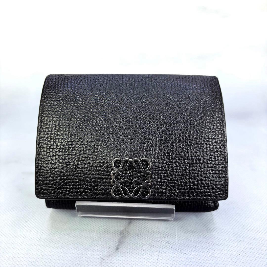 ⭐️極美品⭐️LOEWEアナグラム トライフォールド ウォレット三つ折り財布