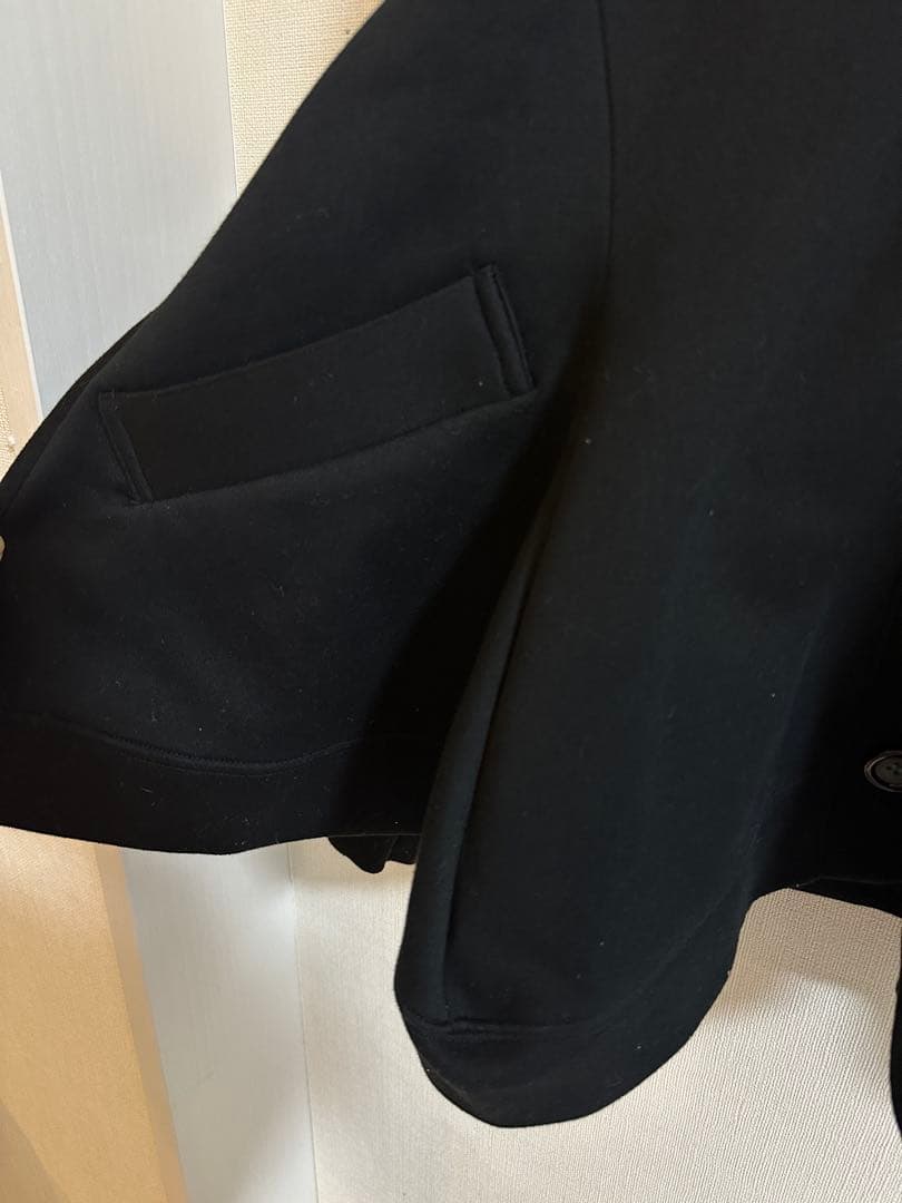 curve drape cardigan ブラック　nagonstans