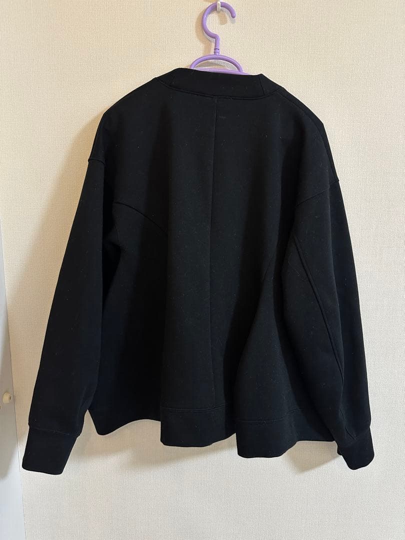 curve drape cardigan ブラック　nagonstans