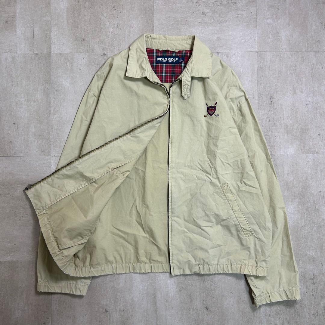 p*7様 POLO GOLFスイングトップ ベージュ ハリントンジャケット 春コ