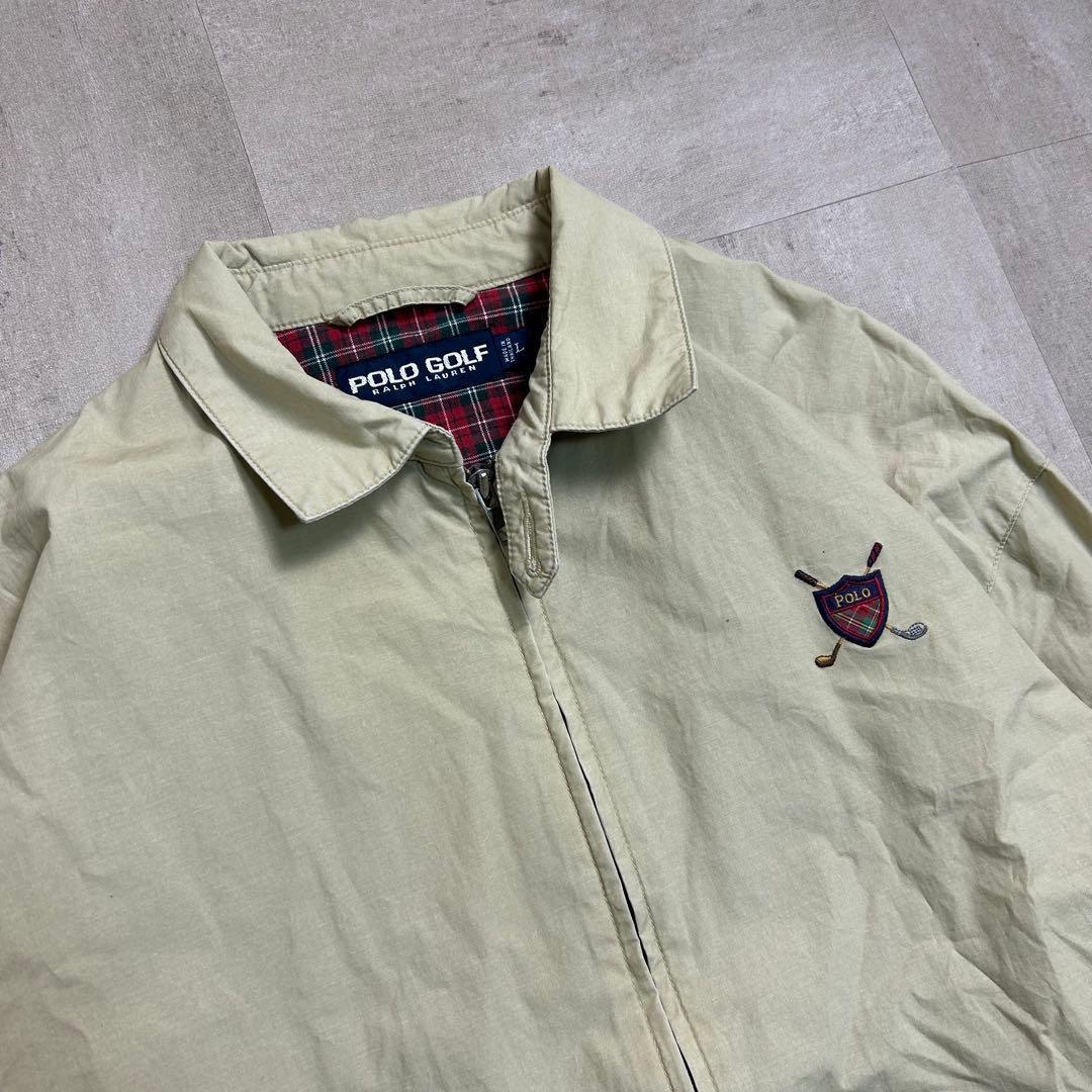 p*7様 POLO GOLFスイングトップ ベージュ ハリントンジャケット 春コ