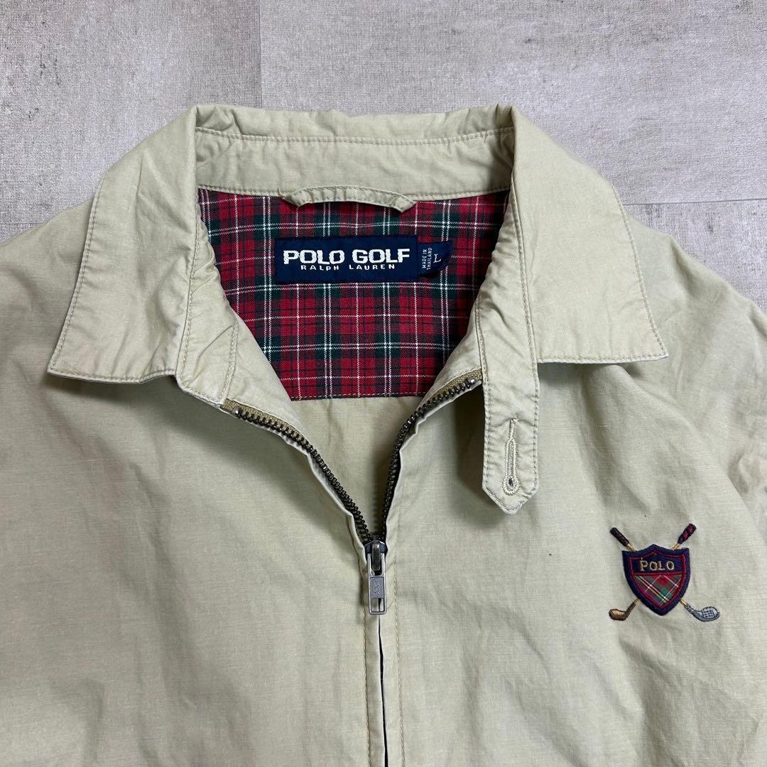 p*7様 POLO GOLFスイングトップ ベージュ ハリントンジャケット 春コ