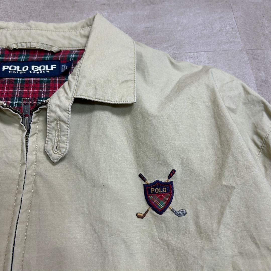 p*7様 POLO GOLFスイングトップ ベージュ ハリントンジャケット 春コ