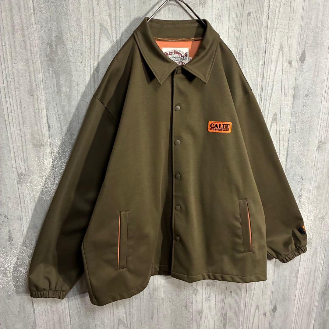 【最高カラー】キャリー　ワッペンロゴ　ボンディングコーチジャケット　L