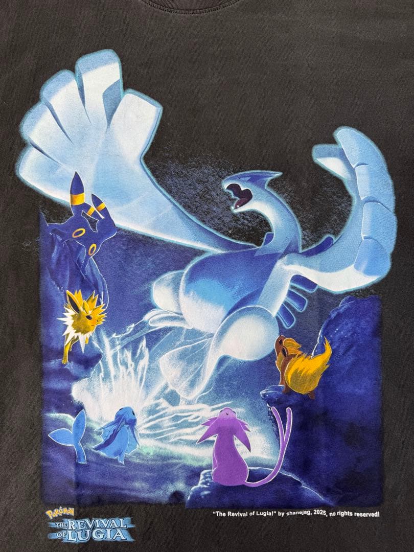 【海外限定・希少ポケモン Tシャツ ルギア ＆ イーブイ、ブラッキー、サンダース