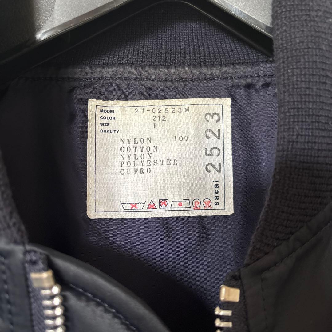sacai MA-1ジャケット 21-02523M サイズ1 サカイ