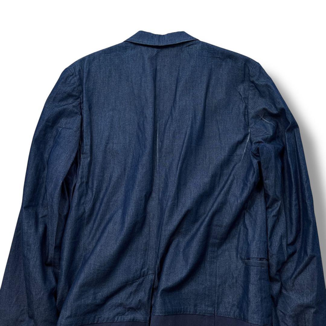 高級】VALENTINO　バレンチノ　ジャケット　デニム　切り替え　ドッキング