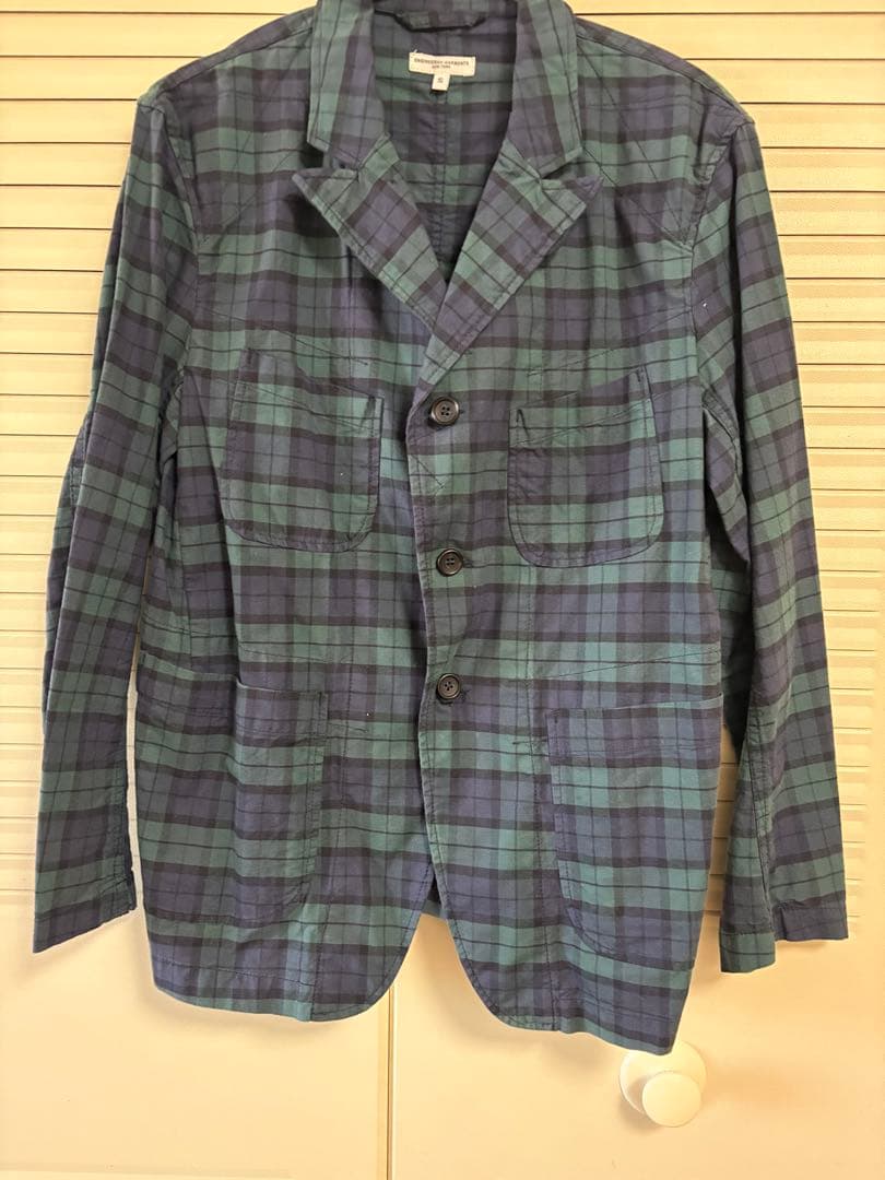 ENGINEERED GARMENTS チェック柄テーラードジャケット S