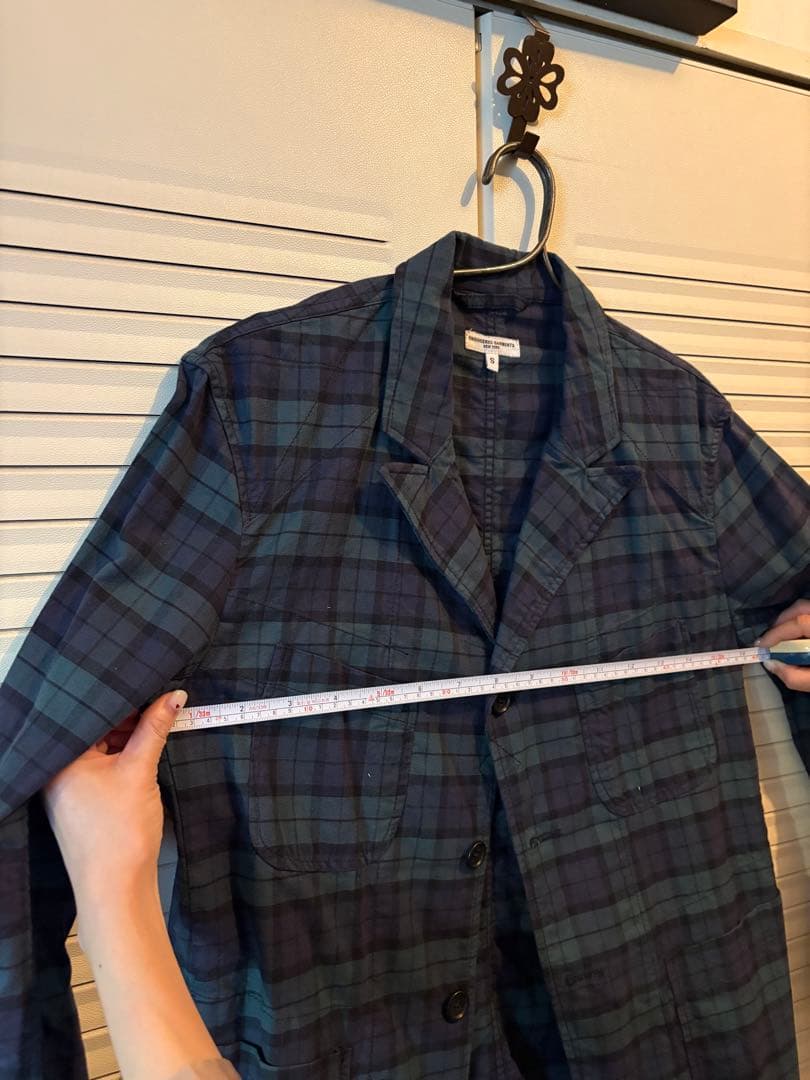 ENGINEERED GARMENTS チェック柄テーラードジャケット S