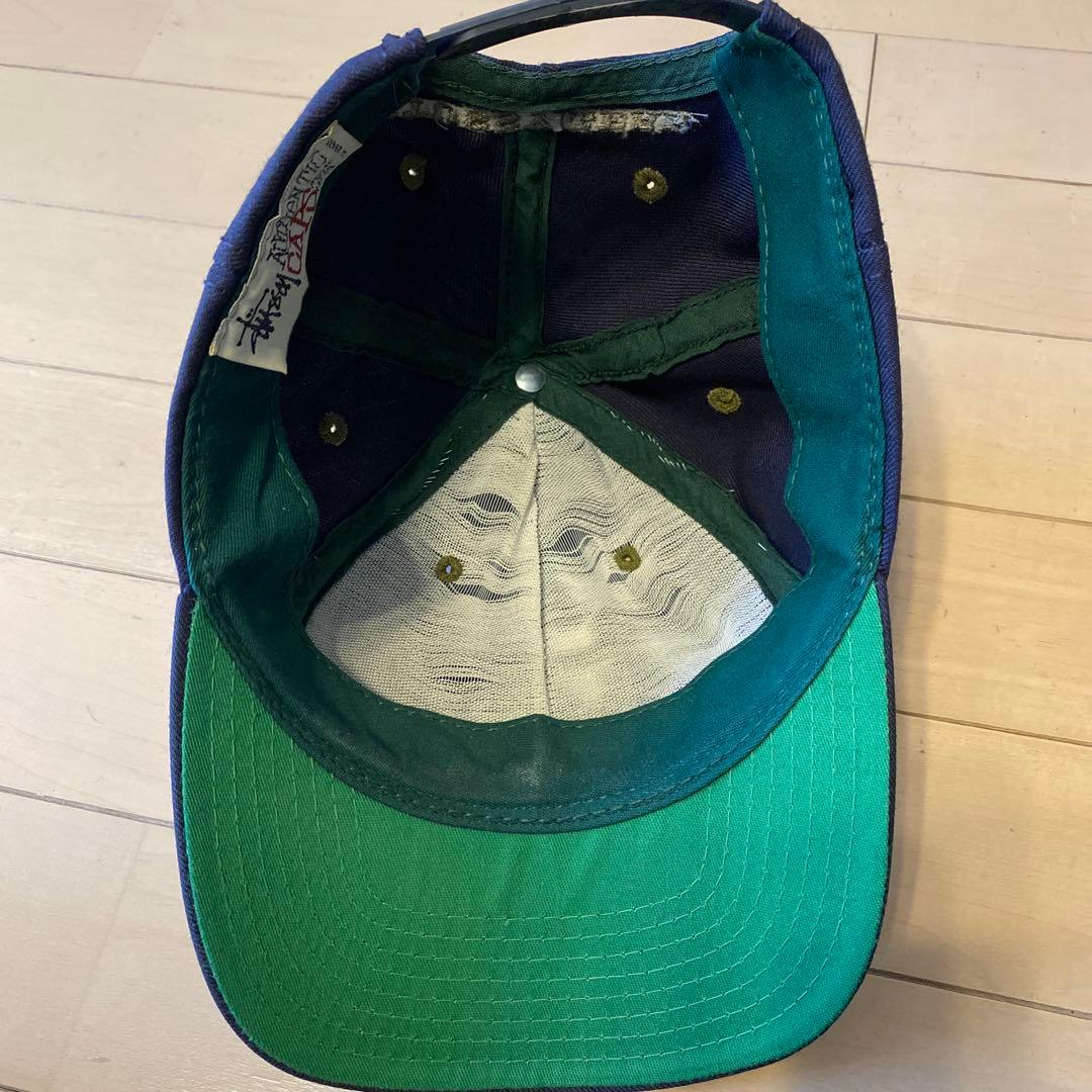OLD STUSSY GEAR ベースボールキャップ ネイビー