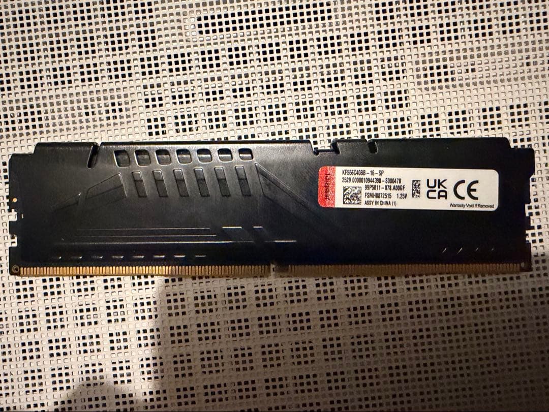 メモリ　Kingston FURY BEAST DDR5 5600 16GB