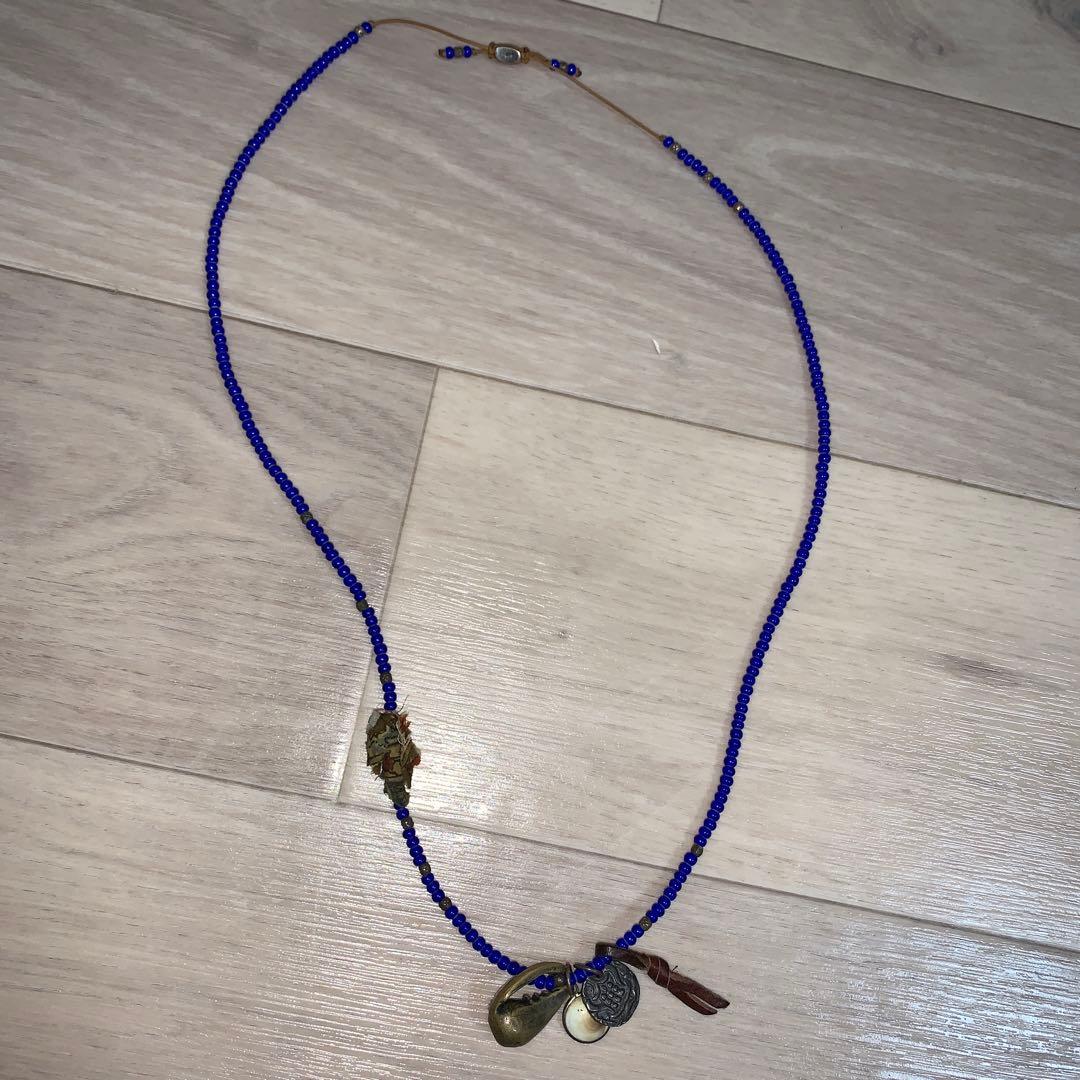 m cohen ビーズネックレス 925 blue ジョニーデップ