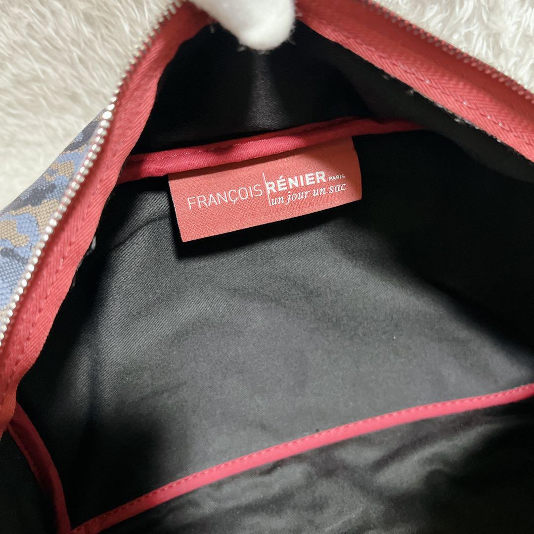 ほぼ未使用✨フランソワレニエ　ボストン型バッグ　ミニトートバッグ　カモフラ