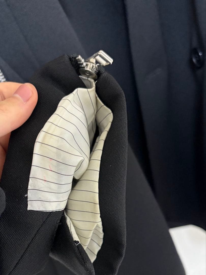 サリバン 20SS WOOL DOUBLE ZIPPED JACKET 46