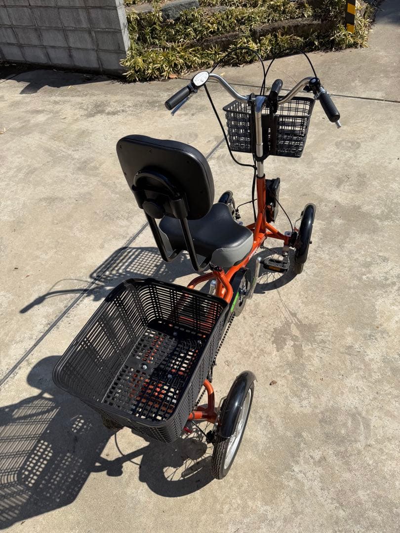KENHYAKUN 電動アシスト三輪車 オレンジ