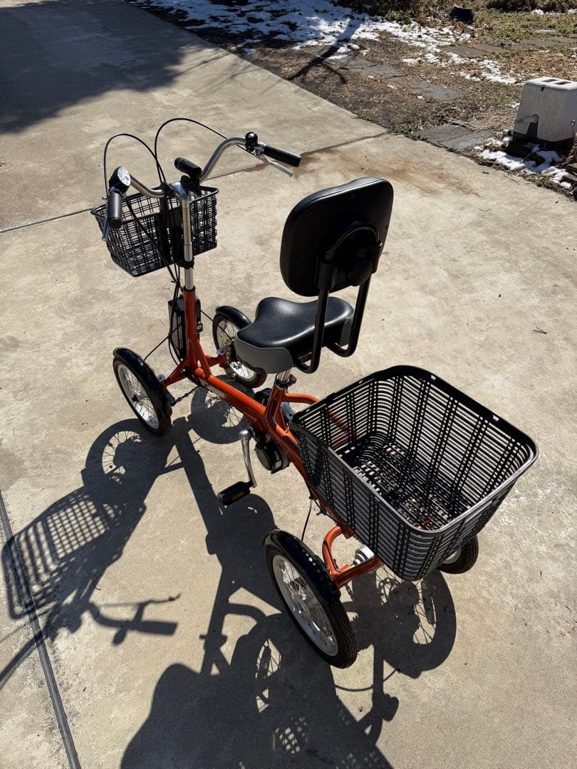 KENHYAKUN 電動アシスト三輪車 オレンジ