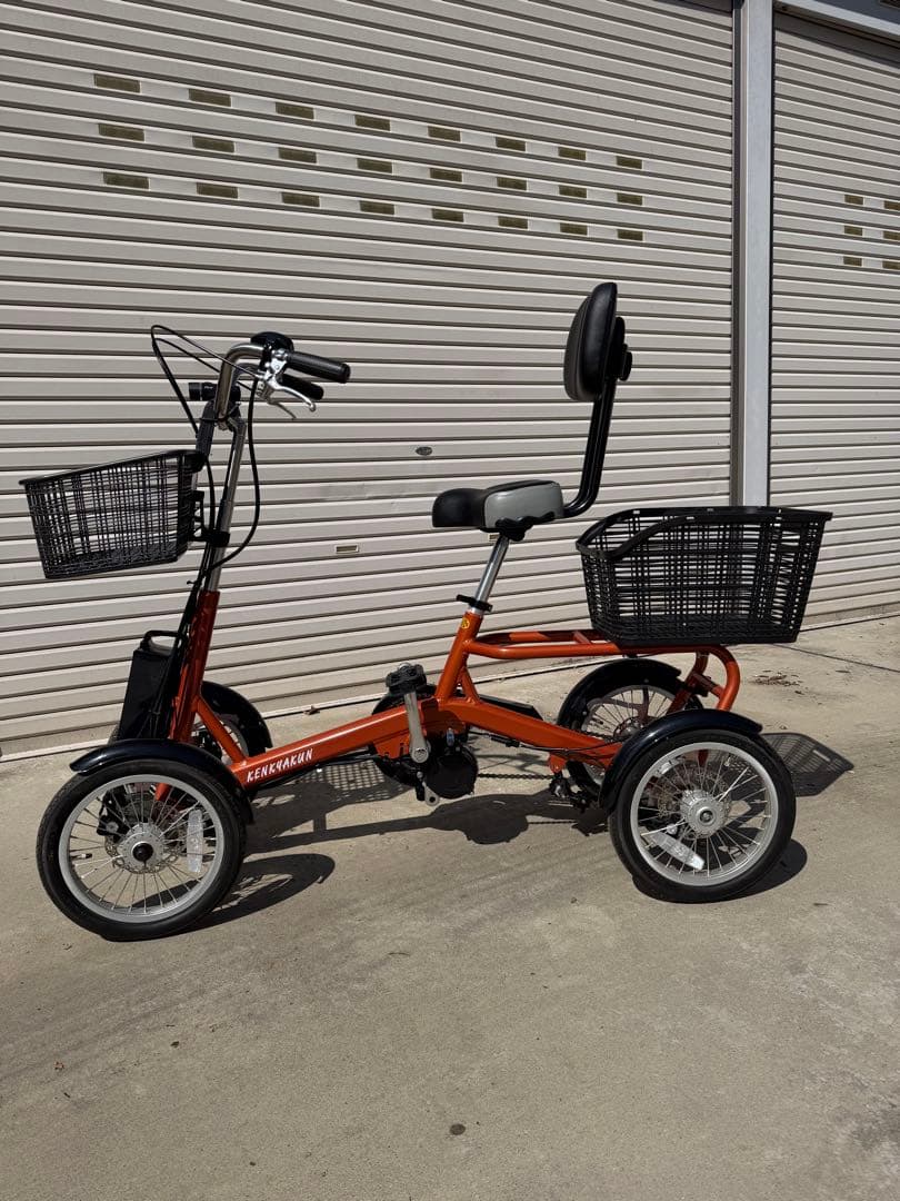 KENHYAKUN 電動アシスト三輪車 オレンジ
