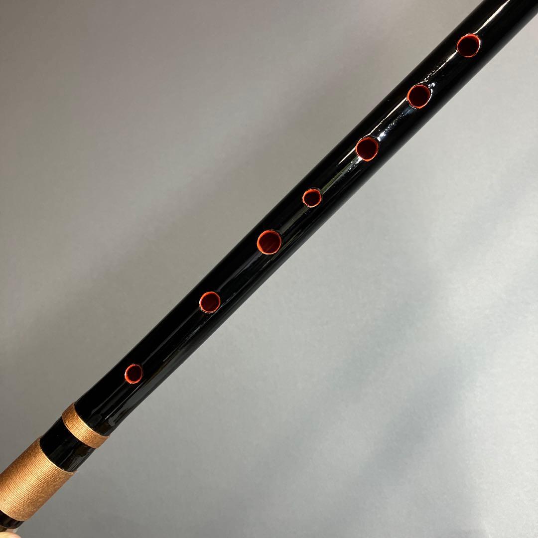 篠笛 四本調子G#管　CMR4-36 唄物　ドレミ調　天地糸巻 竹笛　黒塗